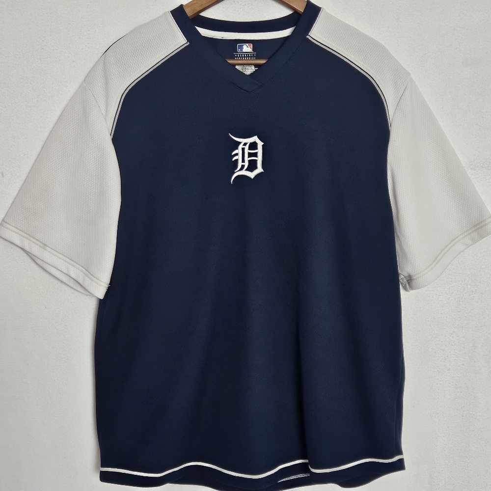 Detroit Tigers Men's XL Jersey Pullover V-Neck Genuine MLB Baseball